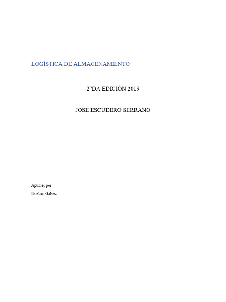 Guía de Logística de Almacenamiento 2ª Ed. | PDF | Logística | Business