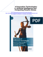 Download Regulation Of Innovative Technologies Blockchain Artificial Intelligence And Quantum Computing Rosario Girasa all chapter