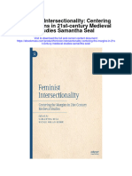 Download Feminist Intersectionality Centering The Margins In 21St Century Medieval Studies Samantha Seal full chapter
