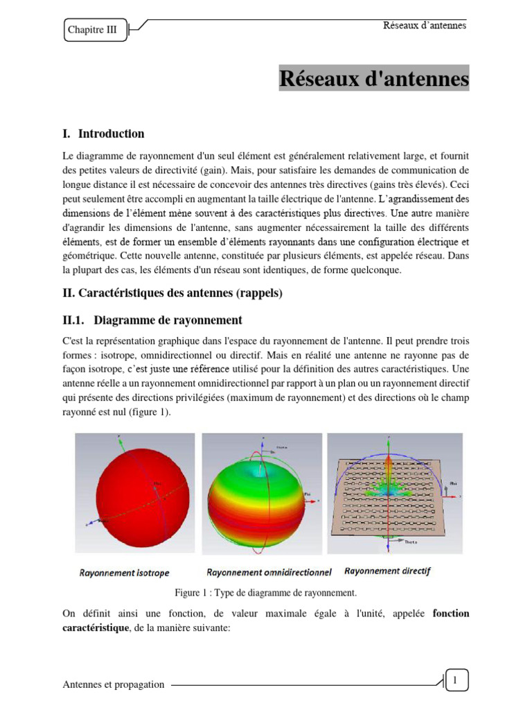 Réseaux d'antennes : Concepts clés | PDF | Antenne (Radio) | Sans fil