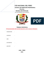 El Levantamiento Del Secreto Bancario y de La Reserva Tributaria