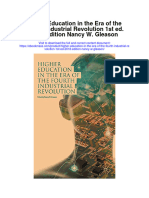 Higher Education in The Era of The Fourth Industrial Revolution 1St Ed 2018 Edition Nancy W Gleason Full Chapter