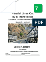 Math7 - Q3Mod3 Parallel Lines Cut by Transversal
