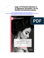 The Language of Feminine Beauty in Russian and Japanese Societies 1St Ed Edition Natalia Konstantinovskaia Full Chapter