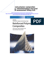 Reinforced Polymer Composites Processing Characterization and Post Life Cycle Assessment Wiley VCH All Chapter