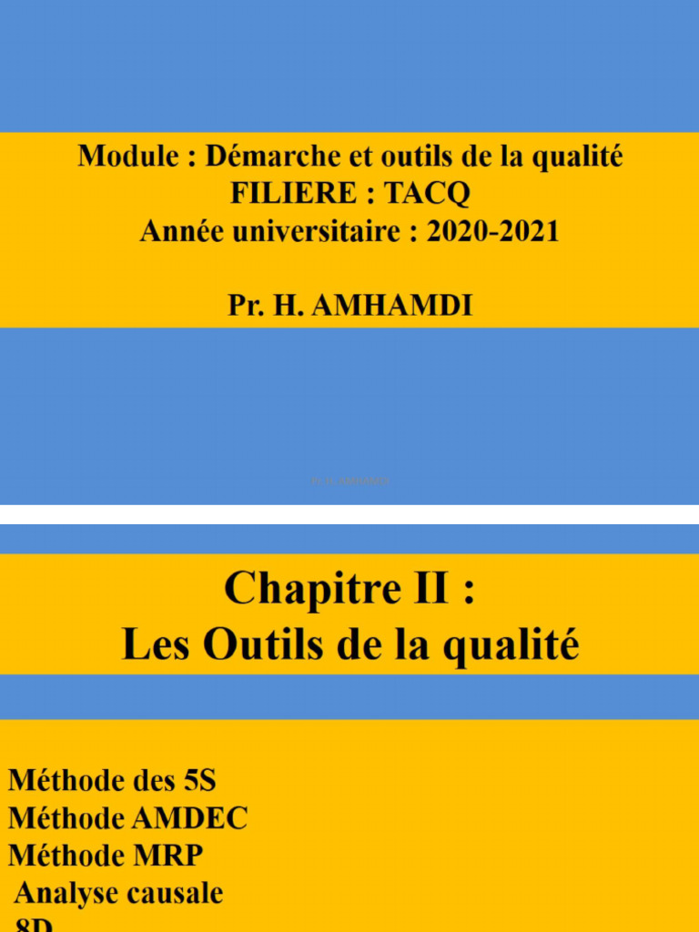 Chap II-outils Qualité-Étudi | PDF
