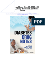 Download Diabetes Drug Notes Sep 19 2022_1119785006_Wiley Blackwell Miles Fisher full chapter