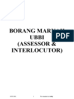 Borang Markah Assessor Interlocutor (UBBI) 4S2
