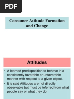 Consumer Attitude Formation and Change