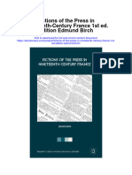 Fictions of The Press in Nineteenth Century France 1St Ed Edition Edmund Birch Full Chapter