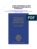 Download Field Theoretic Simulations In Soft Matter And Quantum Fluids Glenn H Fredrickson full chapter