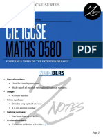 IGCSE Ext Mathematics (0580) Flashcards