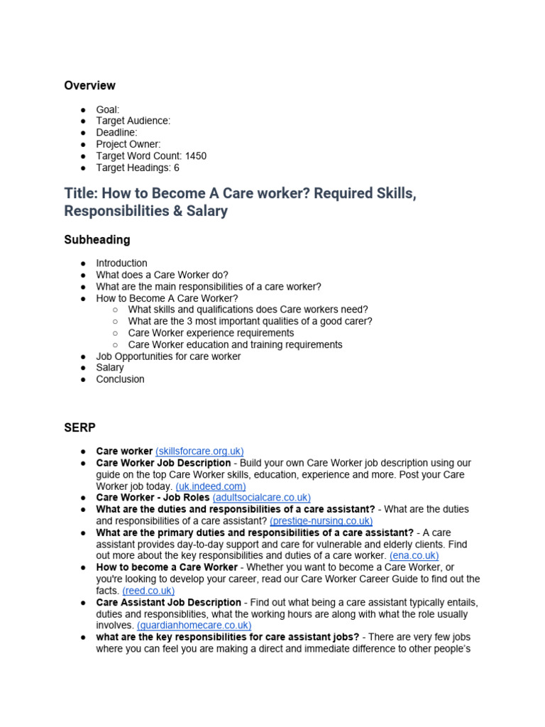 How To Become A Care Worker Uk