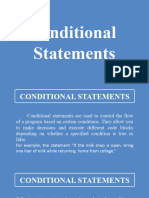 Conditional Statements in C++