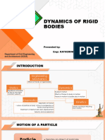 Dynamics of Rigid Bodies Lesson 1 Rectilinear