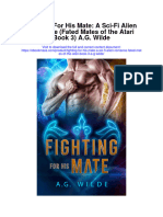 Fighting For His Mate A Sci Fi Alien Romance Fated Mates of The Atari Book 3 A G Wilde Full Chapter