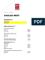 School Uniform Price List Kabane 1 Dec 2022