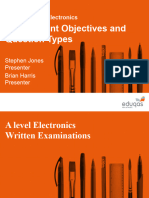 2 A Level Electronics Assessment Objectives and Question Types