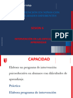 Sesion 6: Intervención en Niños Con Habilidades Diferentes