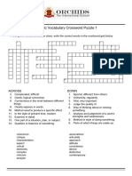 8th Grade LA Academic Vocabulary Crossword Puzzle 1: Across Down