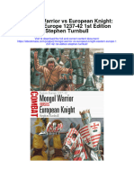 Mongol Warrior Vs European Knight Eastern Europe 1237 42 1St Edition Stephen Turnbull Full Chapter
