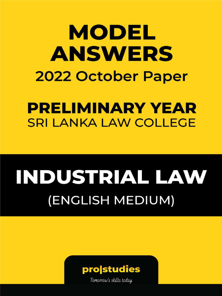 Industrial Law Model Answers PDF Employment Probation