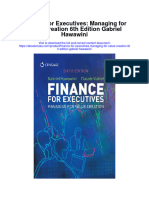 Finance For Executives Managing For Value Creation 6Th Edition Gabriel Hawawini Full Chapter