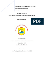 Control of Electrical Drives