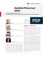 Big Data Analytics Privacy Law Considerations