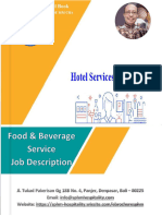 F & B Service Job Description