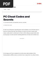 PC Cheat Codes and Secrets - GTA - San Andreas Guide - IGN