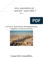 G6 La France  dynamiques démographiques,inégalités socioéconomiques