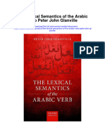 Download The Lexical Semantics Of The Arabic Verb Peter John Glanville full chapter