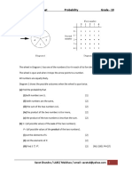 Probability work sheet-2