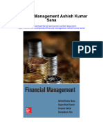 Financial Management Ashish Kumar Sana Full Chapter