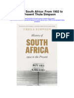 History of South Africa From 1902 To The Present Thula Simpson Full Chapter