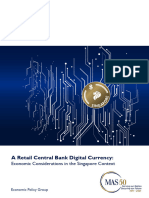 A Retail CBDC - Economic Considerations in The Singapore Context