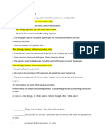 Subordinate Conjunctions