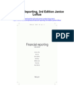 Download Financial Reporting 3Rd Edition Janice Loftus full chapter