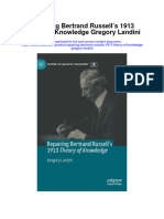 Download Repairing Bertrand Russells 1913 Theory Of Knowledge Gregory Landini all chapter