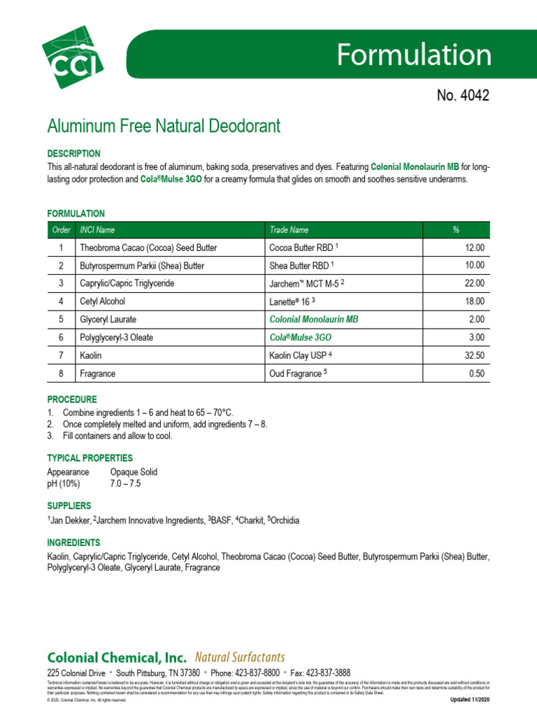 Products Formulations 7.1 PDF | PDF