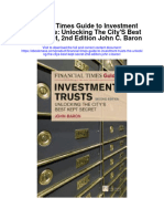 Financial Times Guide To Investment Trusts The Unlocking The Citys Best Kept Secret 2Nd Edition John C Baron Full Chapter