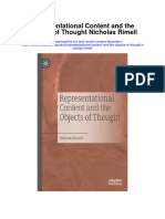 Download Representational Content And The Objects Of Thought Nicholas Rimell all chapter