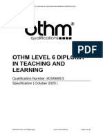 OTHM Level 6 Diploma in Teaching and Learning Spec 2020 10