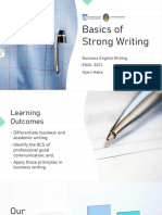 W1 Basics of Strong Writing