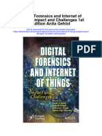 Digital Forensics and Internet of Things Impact and Challenges 1St Edition Anita Gehlot Full Chapter