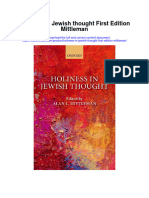 Holiness in Jewish Thought First Edition Mittleman Full Chapter