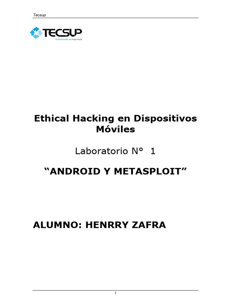 Hacking Ético en Android con Metasploit | PDF | Android (sistema ...