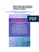 Mosbys Diagnostic and Laboratory Test Reference 14Th Edition Edition Kathleen Pagana Full Chapter
