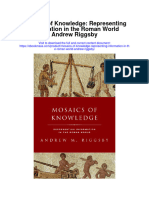 Mosaics of Knowledge Representing Information in The Roman World Andrew Riggsby Full Chapter